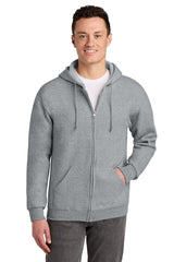 Jerzees ® - NuBlend ® Full - Zip Hooded Sweatshirt. 993M - Jerzees 993M Athletic Heather S Sweatshirts/Fleece