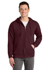 Jerzees ® - NuBlend ® Full - Zip Hooded Sweatshirt. 993M - Jerzees 993M Maroon S Sweatshirts/Fleece