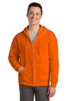 Jerzees ® - NuBlend ® Full - Zip Hooded Sweatshirt. 993M - Jerzees 993M Safety Orange S Sweatshirts/Fleece
