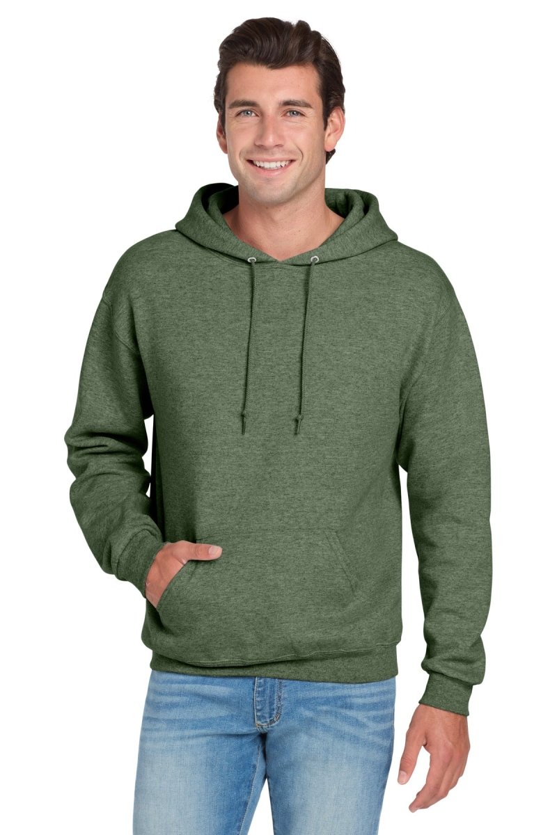 Jerzees ® NuBlend ® Pullover Hooded Sweatshirt. 996M - Jerzees 996M Military Green Heather S Sweatshirts/Fleece