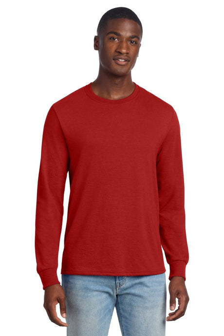 Jerzees ® Premium Blend Ring Spun Long Sleeve T-Shirt 560LS - Jerzees 560LS True Red S T-Shirts