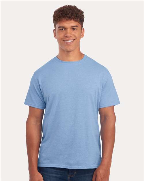 JERZEES Premium Blend Ring - Spun T-Shirt - Carolina Heather - JERZEES 560MR Carolina Heather S Short Sleeve T-Shirts