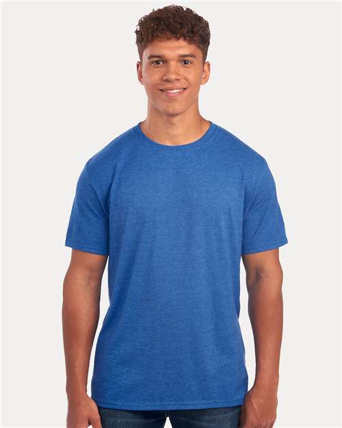JERZEES Premium Blend Ring - Spun T-Shirt - Retro Heather Royal - JERZEES 560MR Retro Heather Royal M Short Sleeve T-Shirts