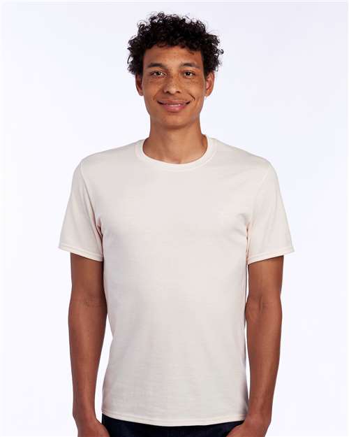JERZEES Premium Blend Ring - Spun T-Shirt - Sweet Cream Heather - JERZEES 560MR Sweet Cream Heather L Short Sleeve T-Shirts