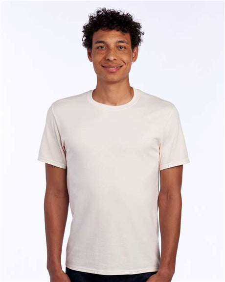 JERZEES Premium Blend Ring - Spun T-Shirt - Sweet Cream Heather - JERZEES 560MR Sweet Cream Heather L Short Sleeve T-Shirts