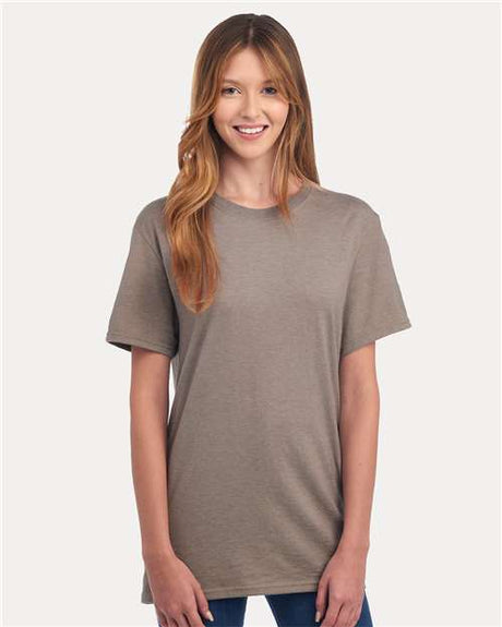 JERZEES Premium Blend Ring - Spun T-Shirt - Taupe Heather - JERZEES 560MR Taupe Heather S Short Sleeve T-Shirts