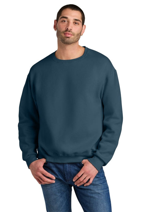 Jerzees Rugged ™ Unisex Crewneck Sweatshirt C12M - Jerzees C12M Washed Navy S Sweatshirts/Fleece