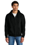 Jerzees Rugged ™ Unisex Full - Zip Hooded Sweatshirt Z12M - Jerzees Z12M Black Ink S Sweatshirts/Fleece