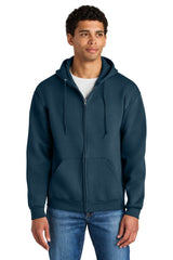 Jerzees Rugged ™ Unisex Full - Zip Hooded Sweatshirt Z12M - Jerzees Z12M Washed Navy S Sweatshirts/Fleece