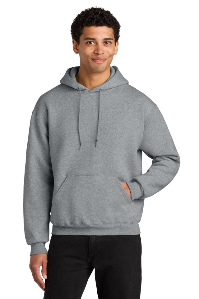 Jerzees Rugged ™ Unisex Hooded Sweatshirt H12M - Jerzees H12M Athletic Heather S Sweatshirts/Fleece