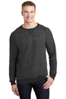 Jerzees ® Snow Heather French Terry Raglan Crew 91M - Jerzees 91M Black Ink S Sweatshirts/Fleece
