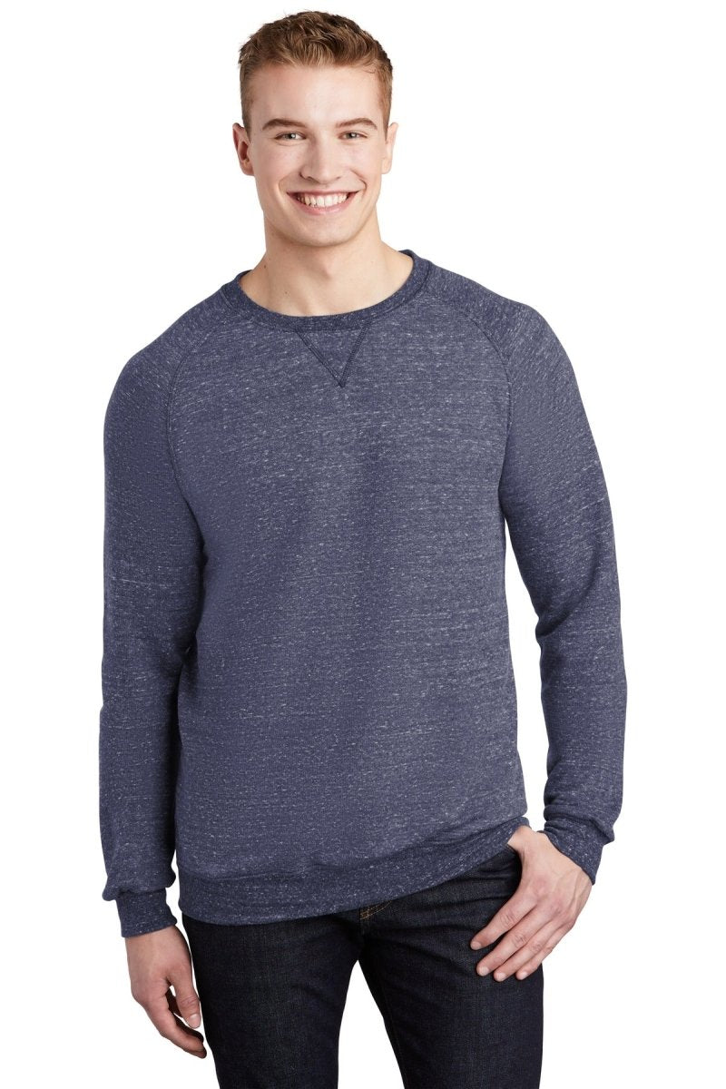 Jerzees ® Snow Heather French Terry Raglan Crew 91M - Jerzees 91M Navy S Sweatshirts/Fleece