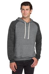 Jerzees ® Snow Heather French Terry Raglan Hoodie 90M - Jerzees 90M Charcoal/ Black S Sweatshirts/Fleece