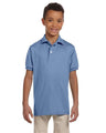 JERZEES SpotShield® Youth 50/50 Polo - JERZEES 437YR Light Blue XL