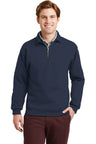 Jerzees ® Super Sweats ® NuBlend ® - 1/4 - Zip Sweatshirt with Cadet Collar. 4528M - Jerzees 4528M J. Navy S Sweatshirts/Fleece
