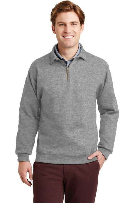Jerzees ® Super Sweats ® NuBlend ® - 1/4 - Zip Sweatshirt with Cadet Collar. 4528M - Jerzees 4528M Oxford S Sweatshirts/Fleece