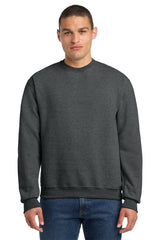 Jerzees ® Super Sweats ® NuBlend ® - Crewneck Sweatshirt. 4662M - Jerzees 4662M Black Heather S Sweatshirts/Fleece