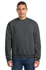 Jerzees ® Super Sweats ® NuBlend ® - Crewneck Sweatshirt. 4662M - Jerzees 4662M Black Heather S Sweatshirts/Fleece