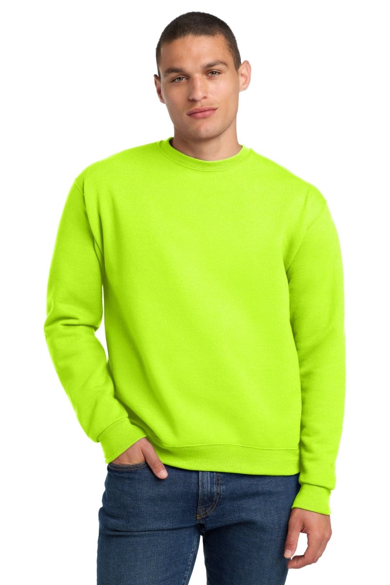 Jerzees ® Super Sweats ® NuBlend ® - Crewneck Sweatshirt. 4662M - Jerzees 4662M Safety Green S Sweatshirts/Fleece