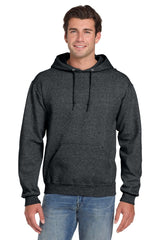 Jerzees ® Super Sweats ® NuBlend ® - Pullover Hooded Sweatshirt. 4997M - Jerzees 4997M Black Heather S Sweatshirts/Fleece