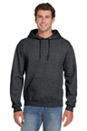 Jerzees ® Super Sweats ® NuBlend ® - Pullover Hooded Sweatshirt. 4997M - Jerzees 4997M Black Heather S Sweatshirts/Fleece