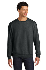 Jerzees Ultimate ™ Unisex CVC Ring Spun Crewneck Sweatshirt IC48M - Jerzees IC48M Black Ink Heather S Sweatshirts/Fleece
