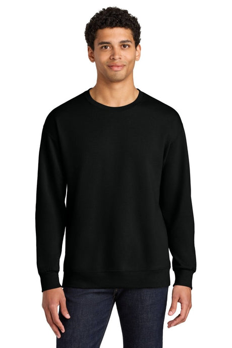 Jerzees Ultimate ™ Unisex CVC Ring Spun Crewneck Sweatshirt IC48M - Jerzees IC48M Black Ink S Sweatshirts/Fleece