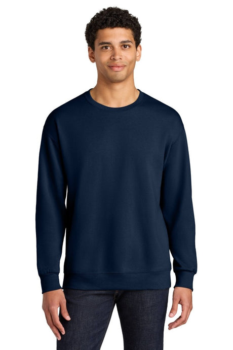 Jerzees Ultimate ™ Unisex CVC Ring Spun Crewneck Sweatshirt IC48M - Jerzees IC48M J. Navy S Sweatshirts/Fleece
