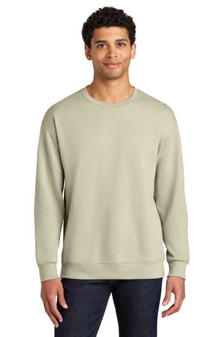 Jerzees Ultimate ™ Unisex CVC Ring Spun Crewneck Sweatshirt IC48M - Jerzees IC48M Putty S Sweatshirts/Fleece
