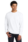 Jerzees Ultimate ™ Unisex CVC Ring Spun Crewneck Sweatshirt IC48M - Jerzees IC48M White S Sweatshirts/Fleece