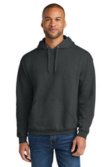Jerzees Ultimate ™ Unisex CVC Ring Spun Hooded Sweatshirt IC49M - Jerzees IC49M Black Ink Heather S Sweatshirts/Fleece