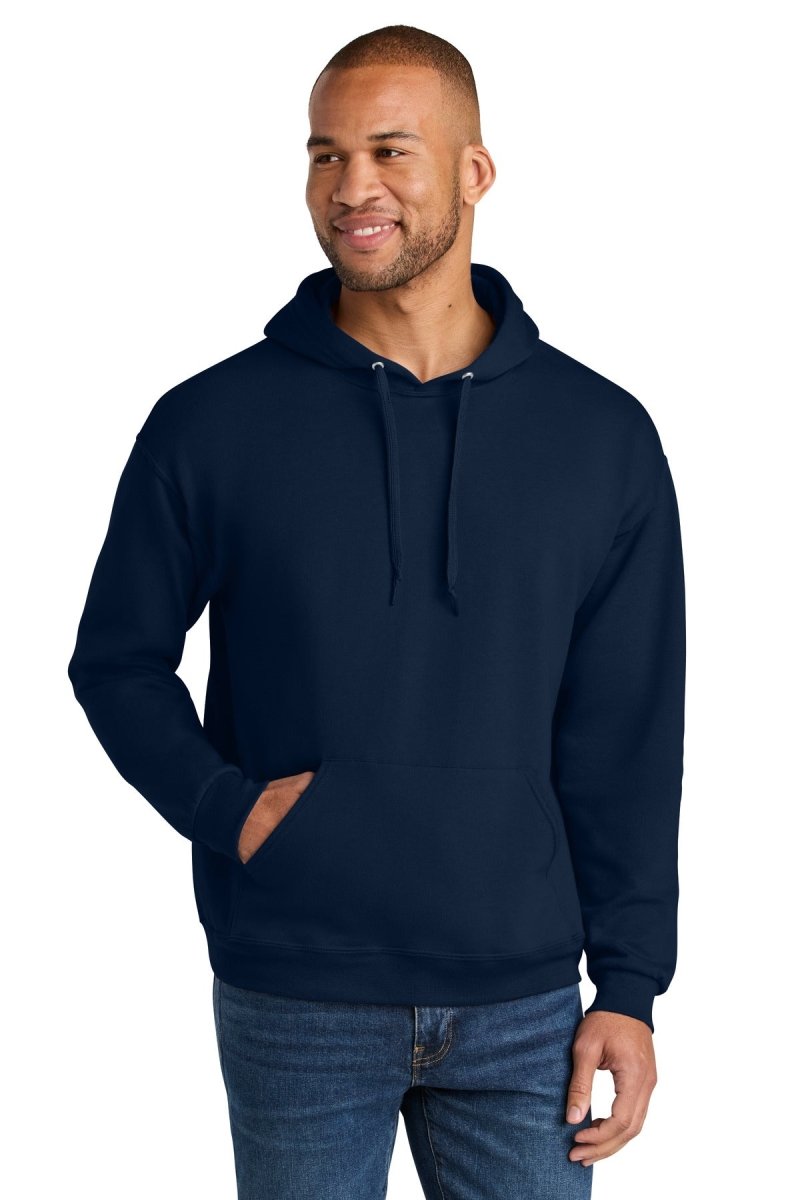 Jerzees Ultimate ™ Unisex CVC Ring Spun Hooded Sweatshirt IC49M - Jerzees IC49M J. Navy S Sweatshirts/Fleece