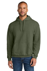 Jerzees Ultimate ™ Unisex CVC Ring Spun Hooded Sweatshirt IC49M - Jerzees IC49M Military Green Heather S Sweatshirts/Fleece