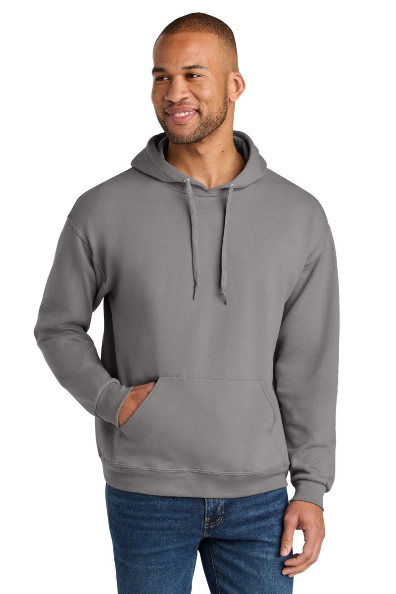 Jerzees Ultimate ™ Unisex CVC Ring Spun Hooded Sweatshirt IC49M - Jerzees IC49M Rock S Sweatshirts/Fleece