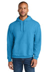 Jerzees Ultimate ™ Unisex CVC Ring Spun Hooded Sweatshirt IC49M - Jerzees IC49M Soul Blue Heather S Sweatshirts/Fleece