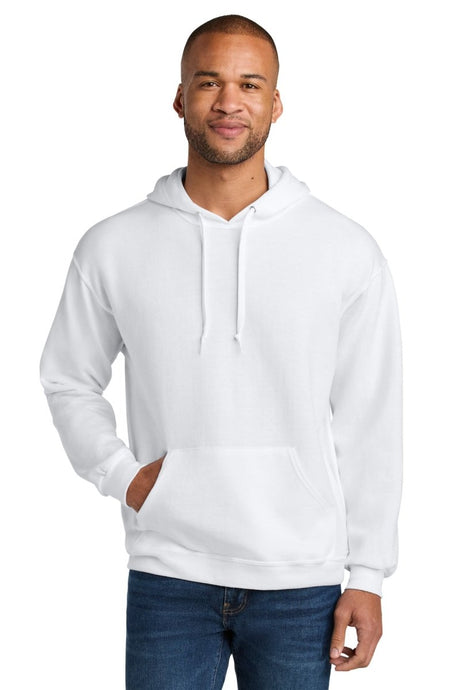 Jerzees Ultimate ™ Unisex CVC Ring Spun Hooded Sweatshirt IC49M - Jerzees IC49M White S Sweatshirts/Fleece