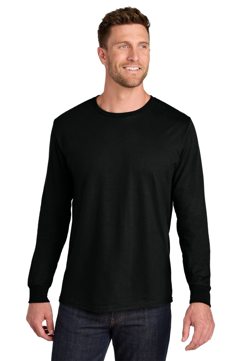 Jerzees Ultimate ™ Unisex Ring Spun Long Sleeve T-Shirt IC46L - Jerzees IC46L Black Ink S T-Shirts