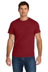 Jerzees Ultimate ™ Unisex Ring Spun T-Shirt IC46M - Jerzees IC46M Peppered Red Heather S T-Shirts
