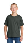Jerzees Ultimate ™ Youth Ring Spun T-Shirt IC46B - Jerzees IC46B Charcoal Grey XS T-Shirts
