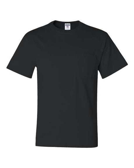 JERZEES Unisex Dri - Power® 50/50 Pocket T-Shirt - JERZEES 29MPR Black S Short Sleeve T-Shirts