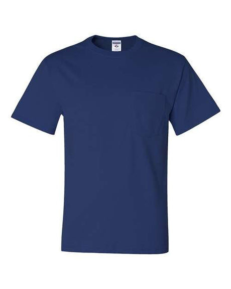 JERZEES Unisex Dri - Power® 50/50 Pocket T-Shirt - JERZEES 29MPR Royal S Short Sleeve T-Shirts