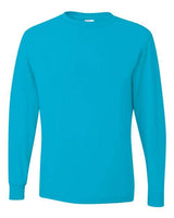 JERZEES Unisex Dri - Power® Long Sleeve 50/50 T-Shirt - JERZEES 29LSR California Blue S Short Sleeve T-Shirts
