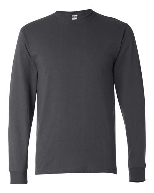 JERZEES Unisex Dri - Power® Long Sleeve 50/50 T-Shirt - JERZEES 29LSR Charcoal Grey S Short Sleeve T-Shirts