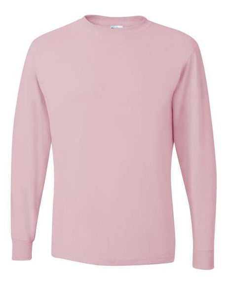JERZEES Unisex Dri - Power® Long Sleeve 50/50 T-Shirt - JERZEES 29LSR Classic Pink S Short Sleeve T-Shirts
