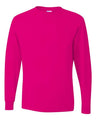 JERZEES Unisex Dri - Power® Long Sleeve 50/50 T-Shirt - JERZEES 29LSR Cyber Pink S Short Sleeve T-Shirts