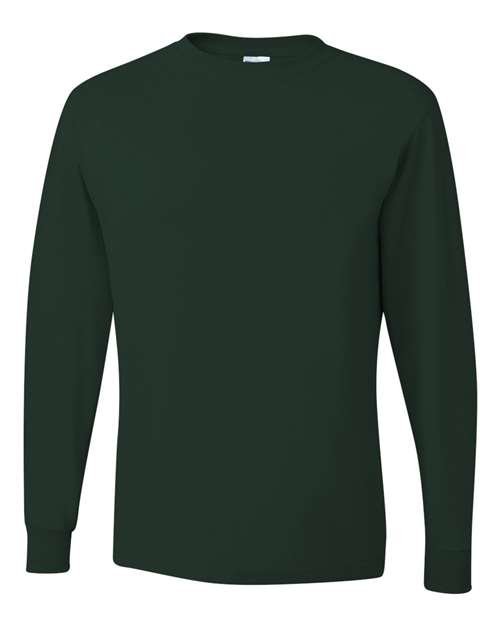 JERZEES Unisex Dri - Power® Long Sleeve 50/50 T-Shirt - JERZEES 29LSR Forest Green S Short Sleeve T-Shirts