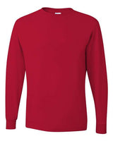 JERZEES Unisex Dri - Power® Long Sleeve 50/50 T-Shirt - JERZEES 29LSR True Red S Short Sleeve T-Shirts