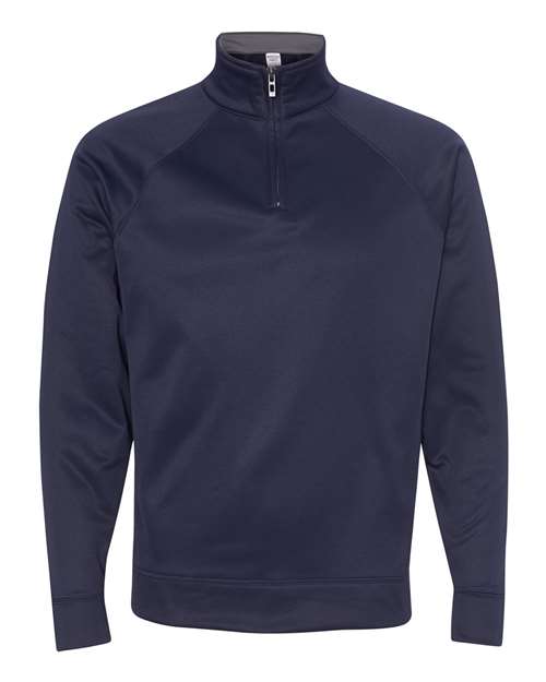 JERZEES Unisex Dri - Power® Sport Quarter - Zip Cadet Collar Sweatshirt - JERZEES PF95MR J. Navy L Sweatshirts