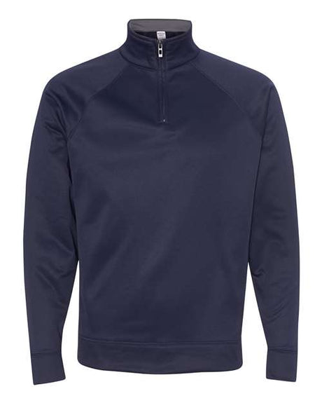 JERZEES Unisex Dri - Power® Sport Quarter - Zip Cadet Collar Sweatshirt - JERZEES PF95MR J. Navy L Sweatshirts