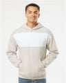 JERZEES Unisex Nublend® Billboard Hooded Sweatshirt - JERZEES 98CR Oatmeal Heather/ White XL Sweatshirts